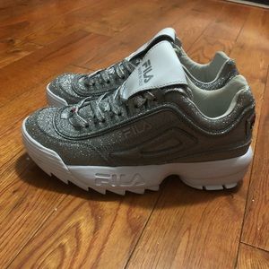 Glitter Fila sneakers sz 7
